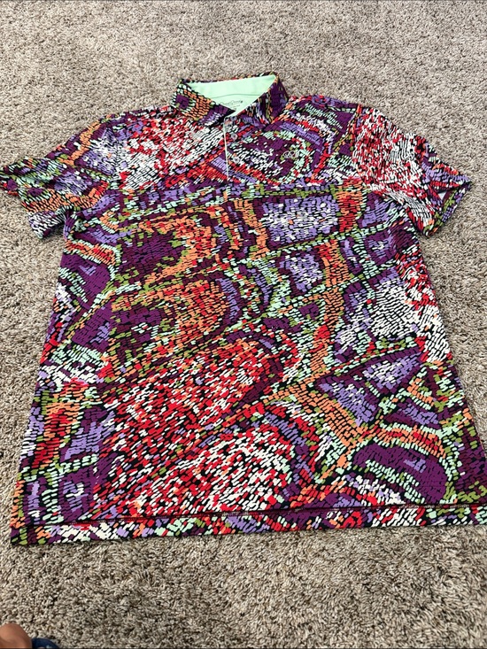 Good Good Golf Other - Good Good Golf Multicolor Vibrant Abstract Print Polo — Size Large